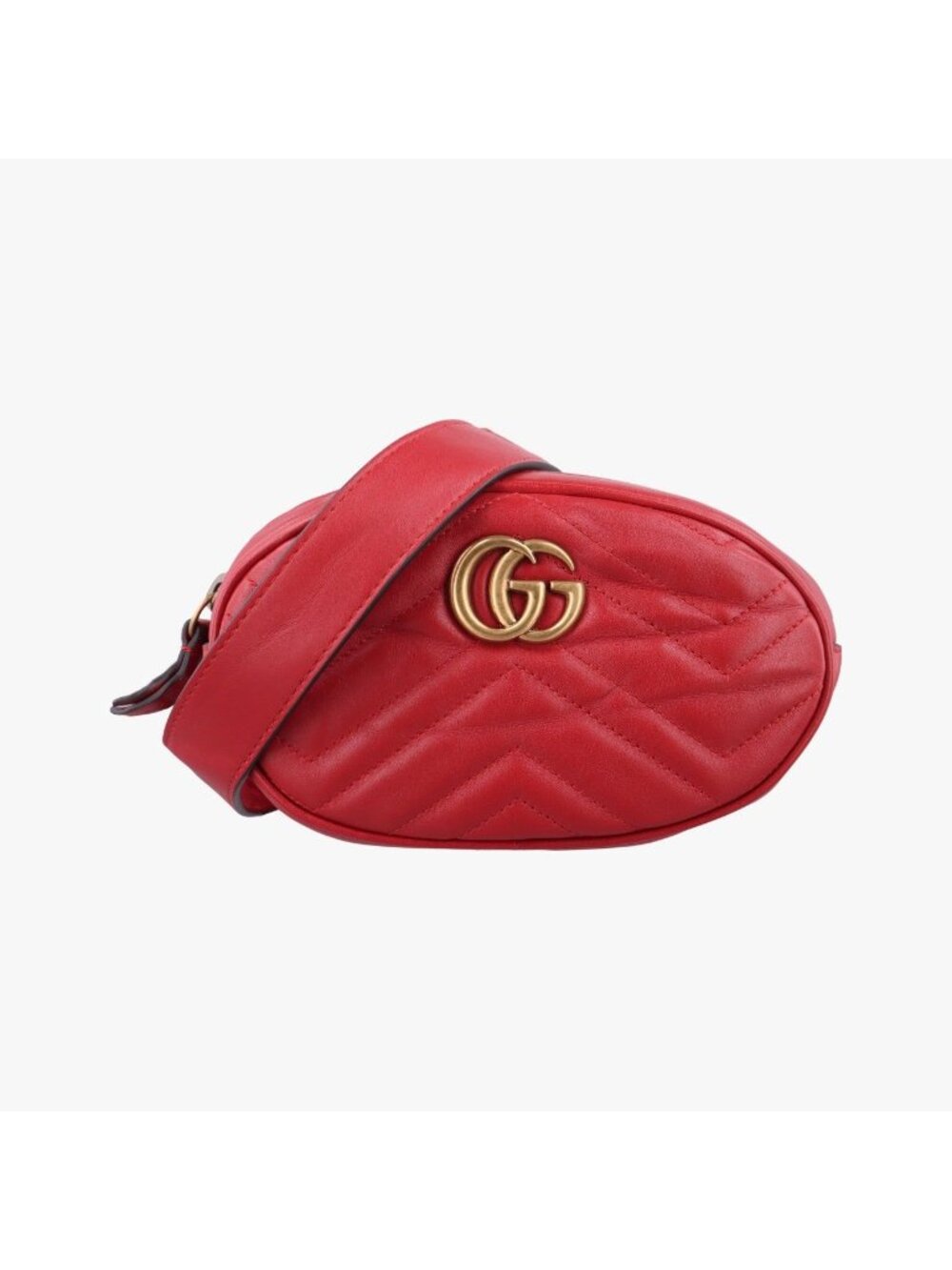 Gucci GG Marmont Red Leather Handbag